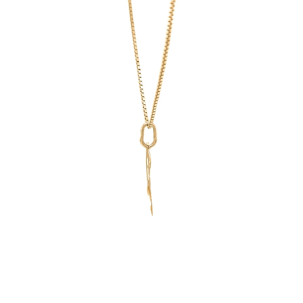 Gold-Anhänger Buchstabe B