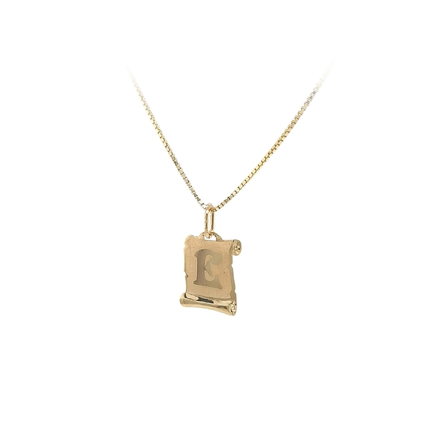 Gold-Anhänger Buchstabe E