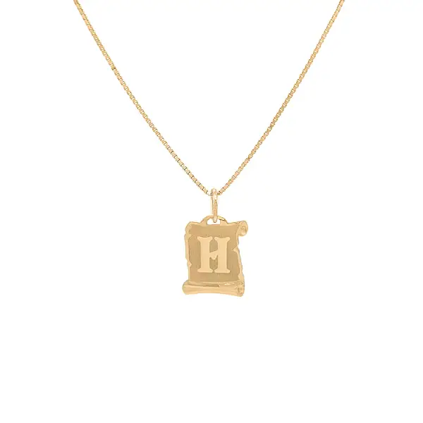 Gold-Anhänger Buchstabe H