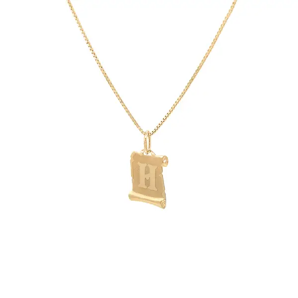 Gold-Anhänger Buchstabe H