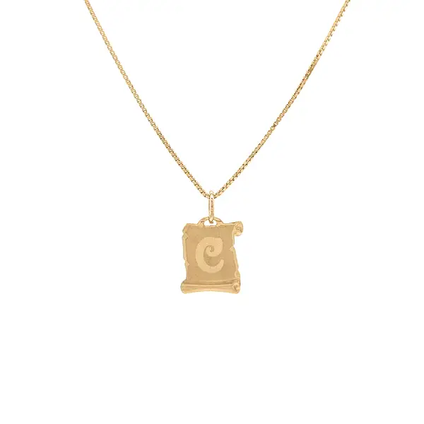 Gold-Anhänger Buchstabe C