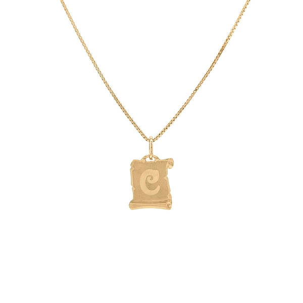 Gold-Anhänger Buchstabe C
