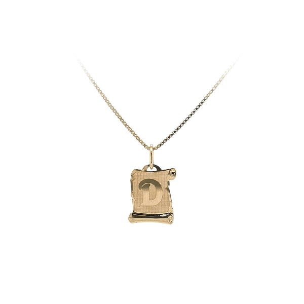 Gold-Anhänger Buchstabe D