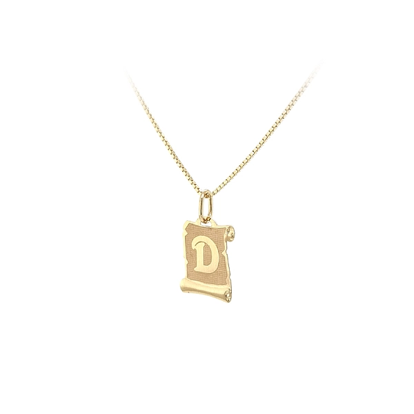Gold-Anhänger Buchstabe D