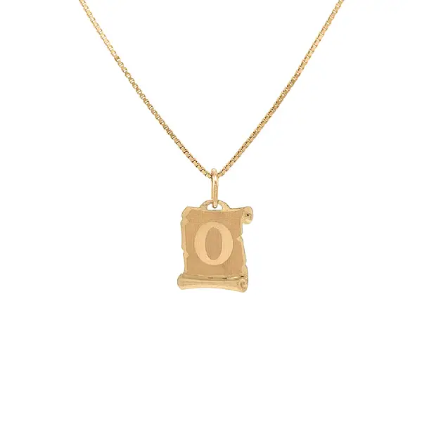 Gold-Anhänger Buchstabe O