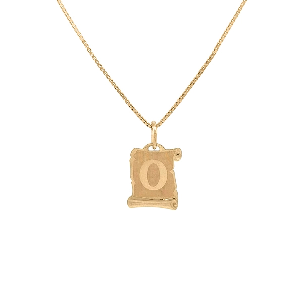 Gold-Anhänger Buchstabe O