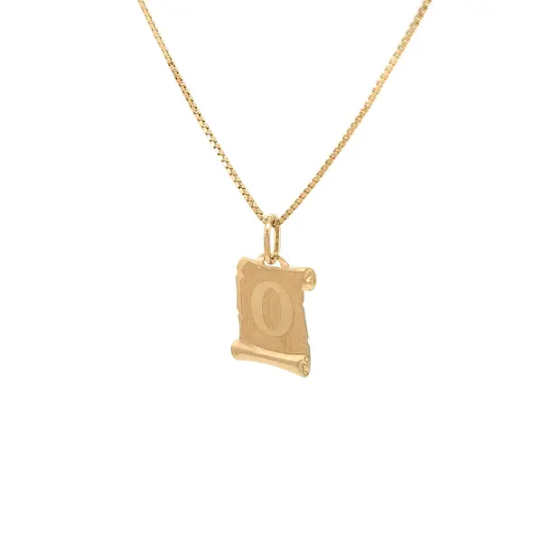 Gold-Anhänger Buchstabe O