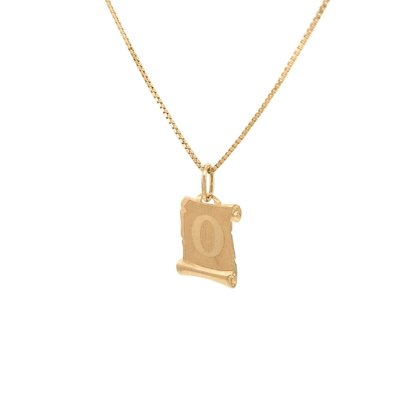 Gold-Anhänger Buchstabe O