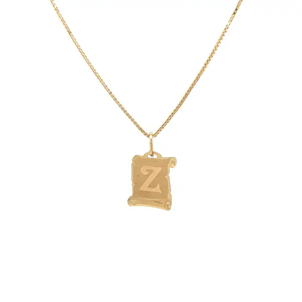 Gold-Anhänger Buchstabe Z