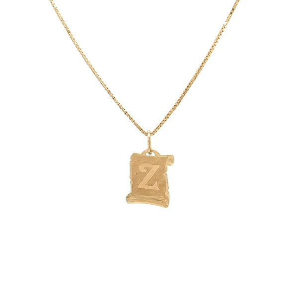Gold-Anhänger Buchstabe Z
