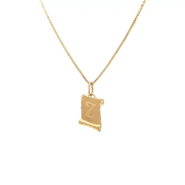 Gold-Anhänger Buchstabe Z