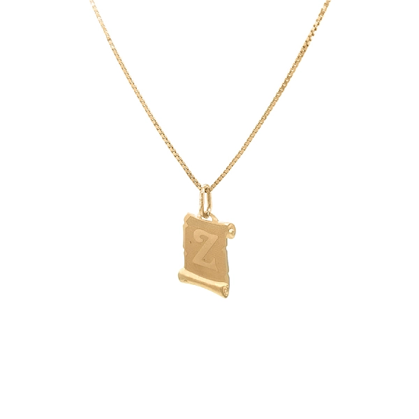 Gold-Anhänger Buchstabe Z