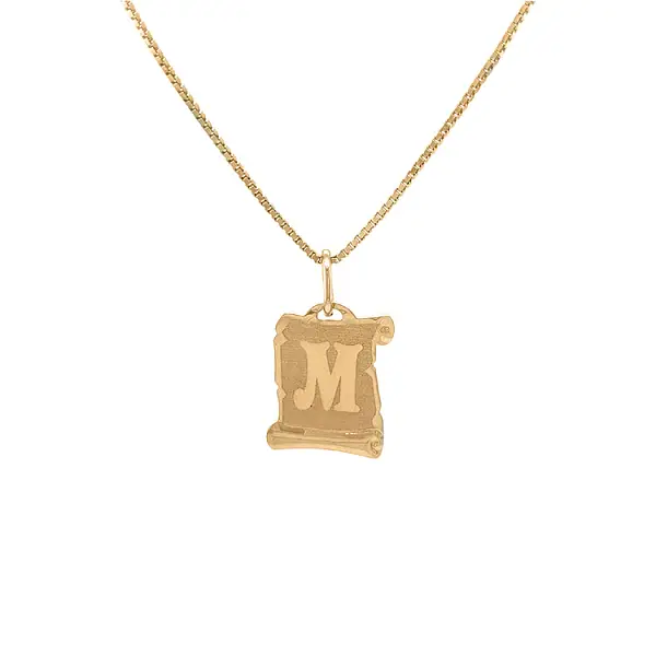 Gold-Anhänger Buchstabe M