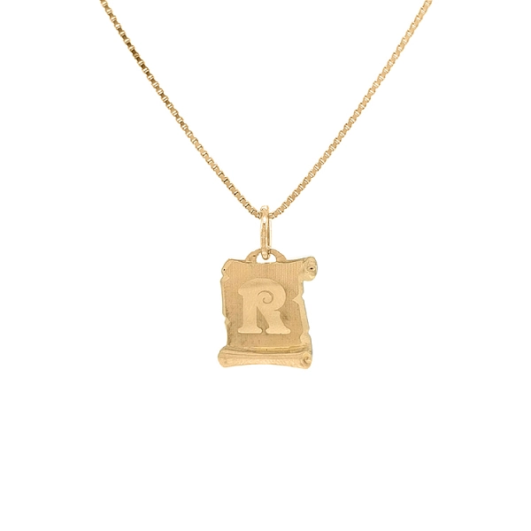 Gold-Anhänger Buchstabe R