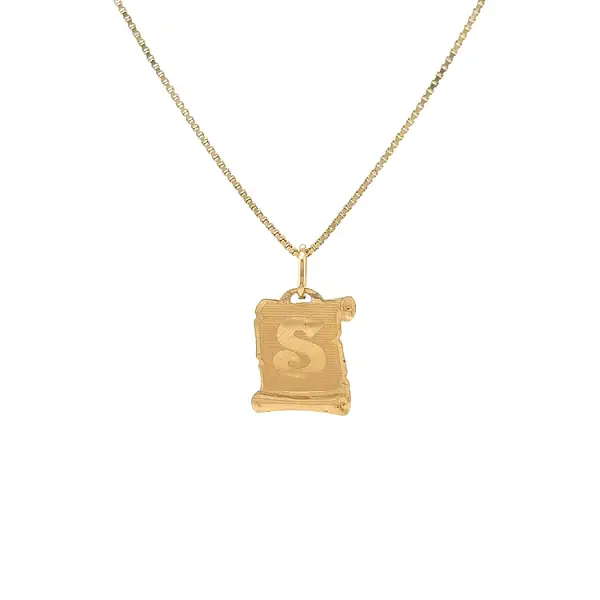 Gold-Anhänger Buchstabe S