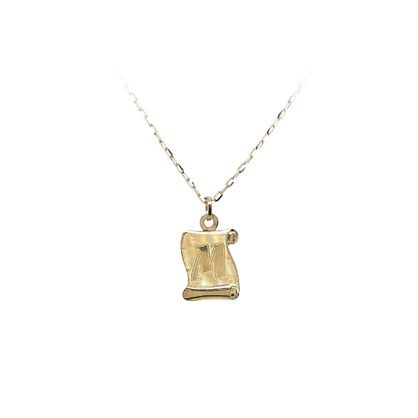 Gold-Anhänger Buchstabe M