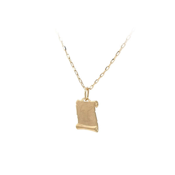 Gold-Anhänger Buchstabe T