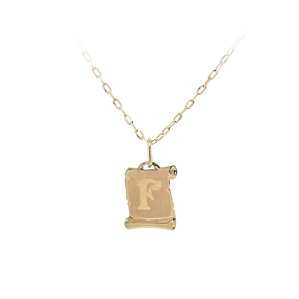 Gold-Anhänger Buchstabe F