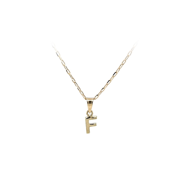 Gold-Anhänger Buchstabe F