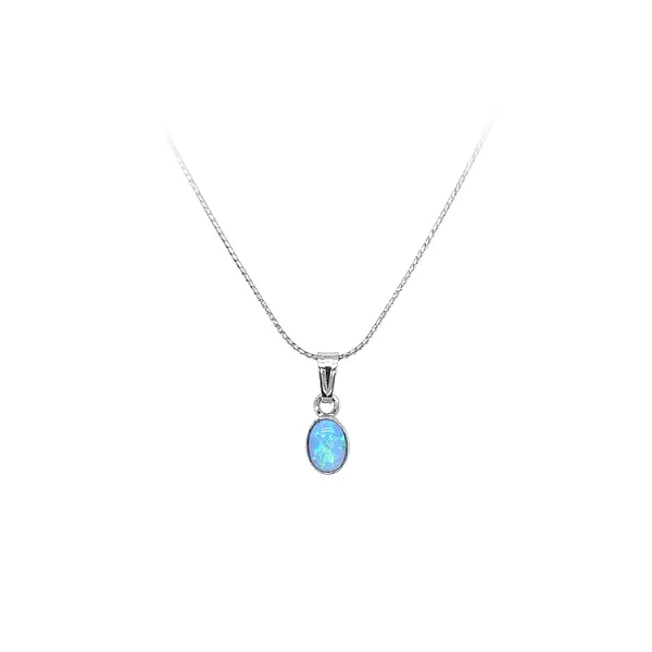 Anhänger mit blauem Opal