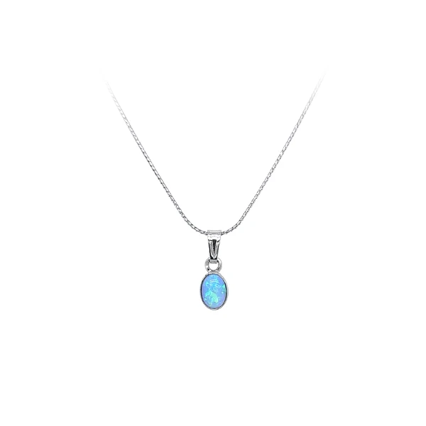 Anhänger mit blauem Opal