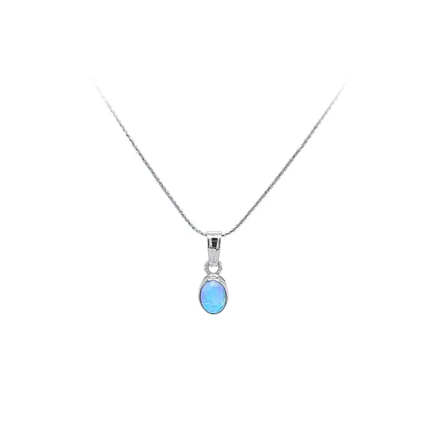 Anhänger mit blauem Opal