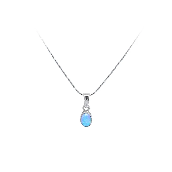 Anhänger mit blauem Opal