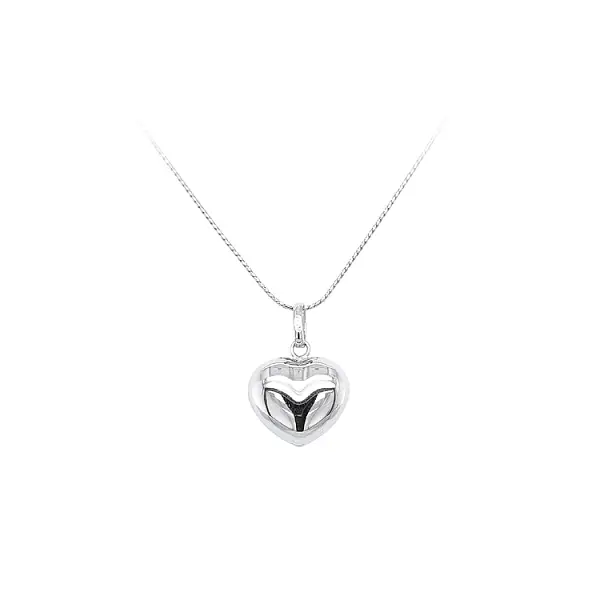 Anhänger Herz aus Weißgold