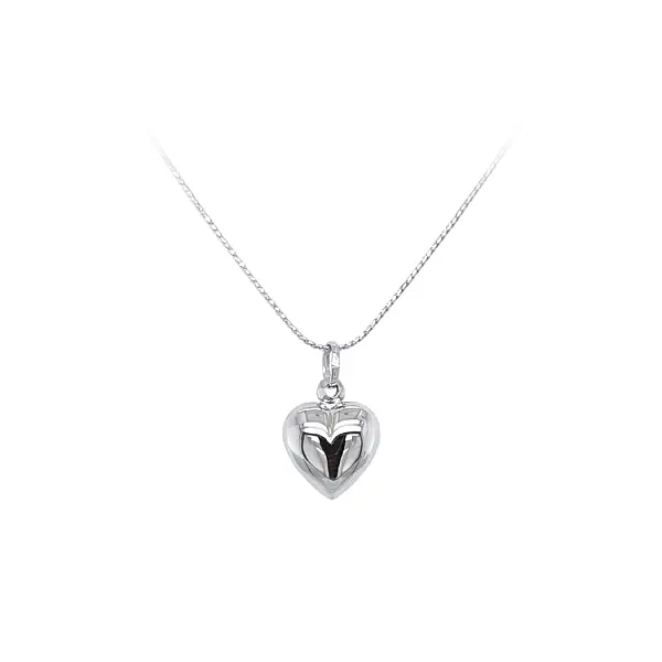 Anhänger Herz aus Weißgold