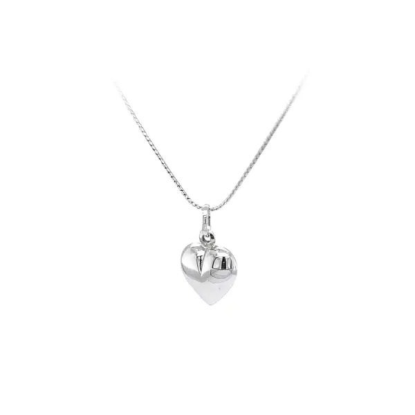 Anhänger Herz aus Weißgold