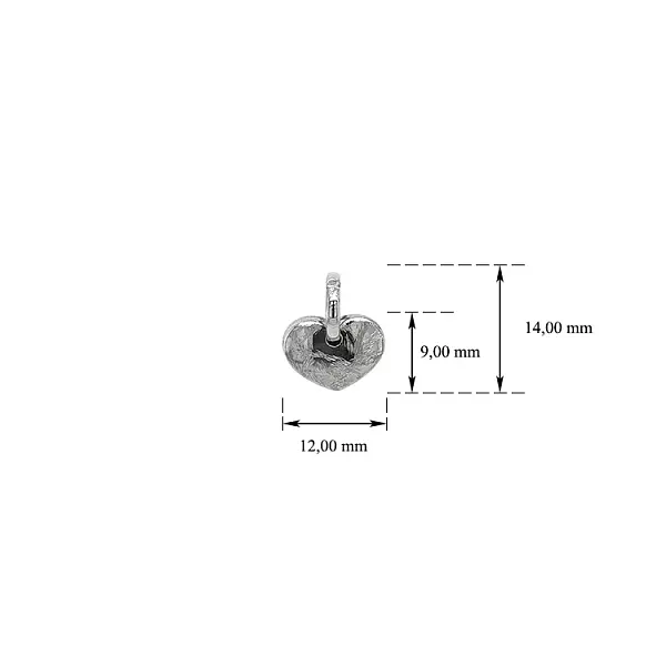Anhänger Herz aus Weißgold