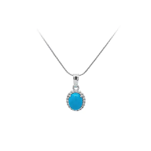 Anhänger mit Tyris aus Weißgold