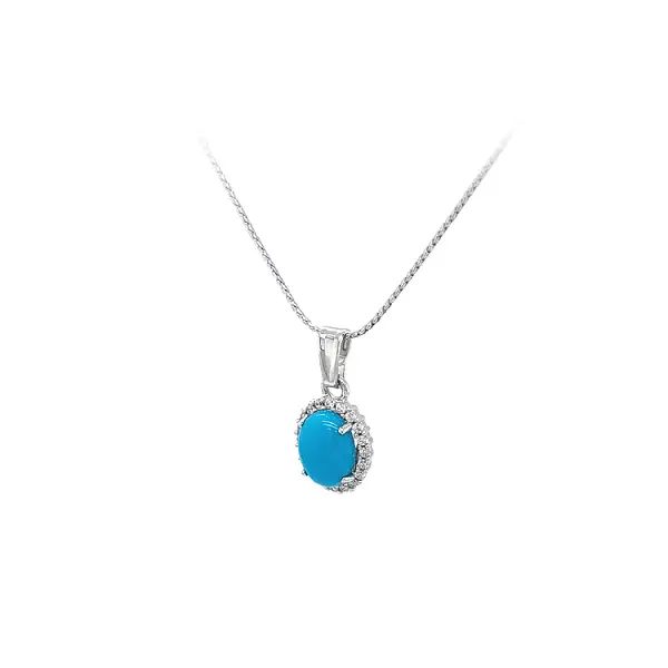 Anhänger mit Tyris aus Weißgold