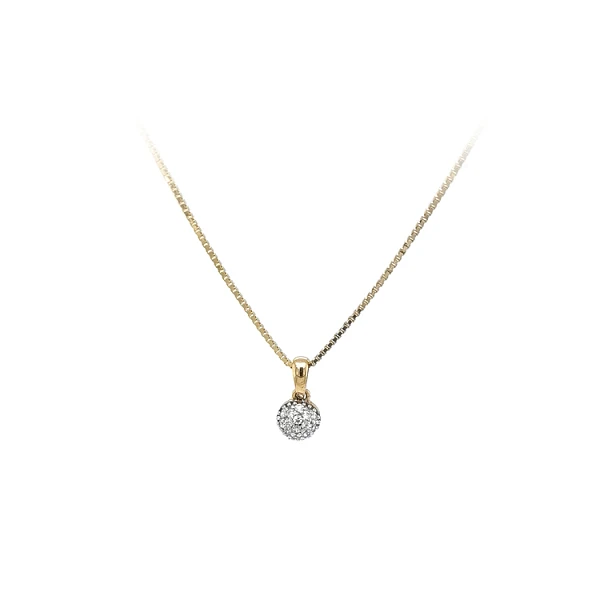 Gold-Anhänger mit Zirkonen