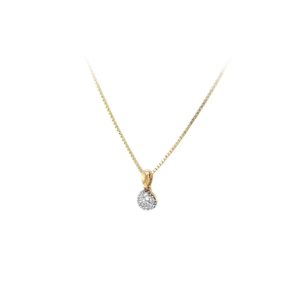 Gold-Anhänger mit Zirkonen