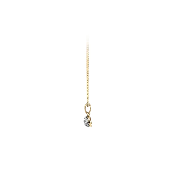 Gold-Anhänger mit Zirkonen