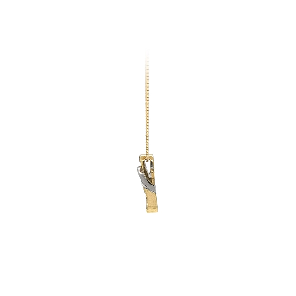 Gold-Anhänger mit Zirkonen