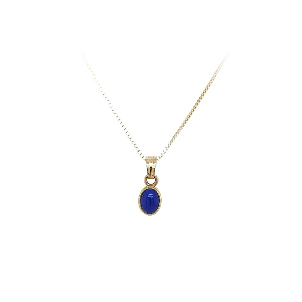 Gold-Anhänger mit Lapislazuli