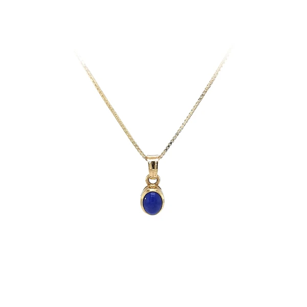 Gold-Anhänger mit Lapislazuli