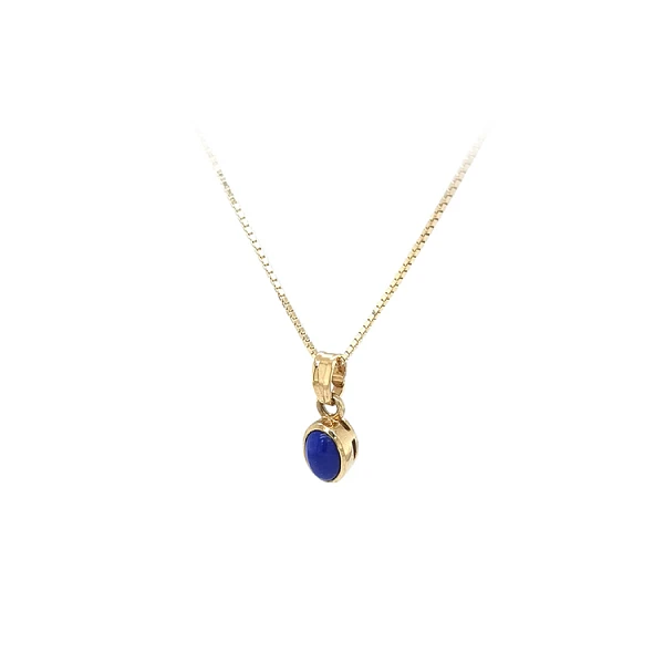 Gold-Anhänger mit Lapislazuli