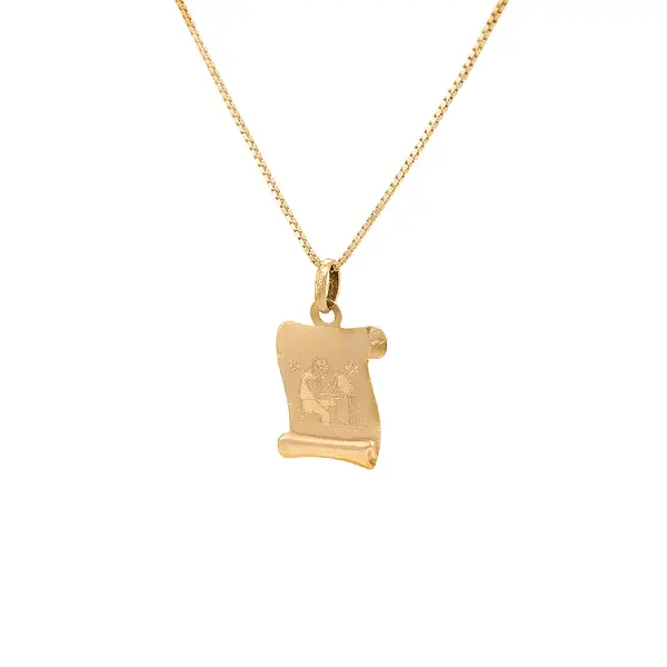 Gold-Anhänger Wassermann