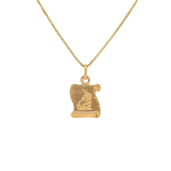 Gold-Anhänger Wassermann
