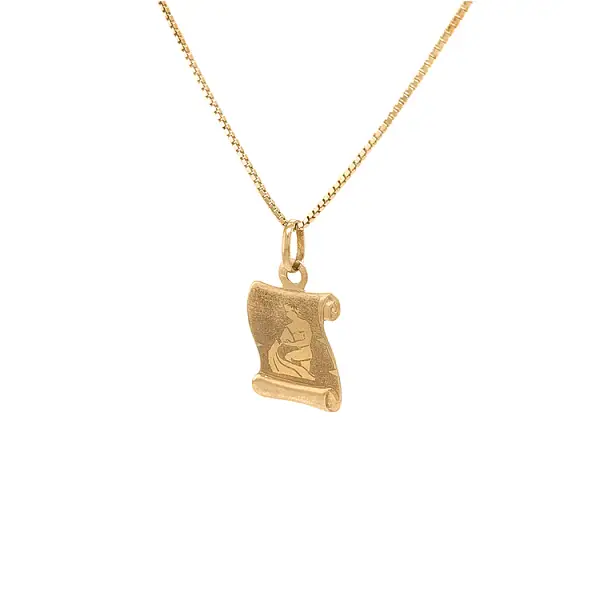 Gold-Anhänger Wassermann