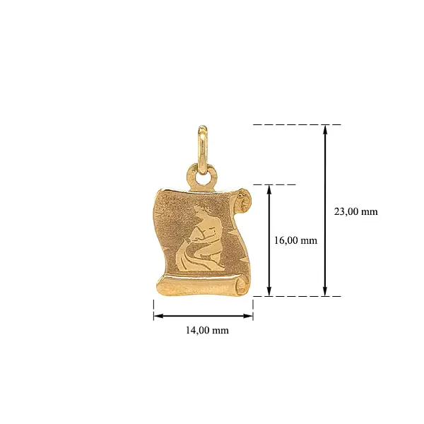 Gold-Anhänger Wassermann