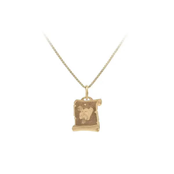 Gold-Anhänger Wassermann