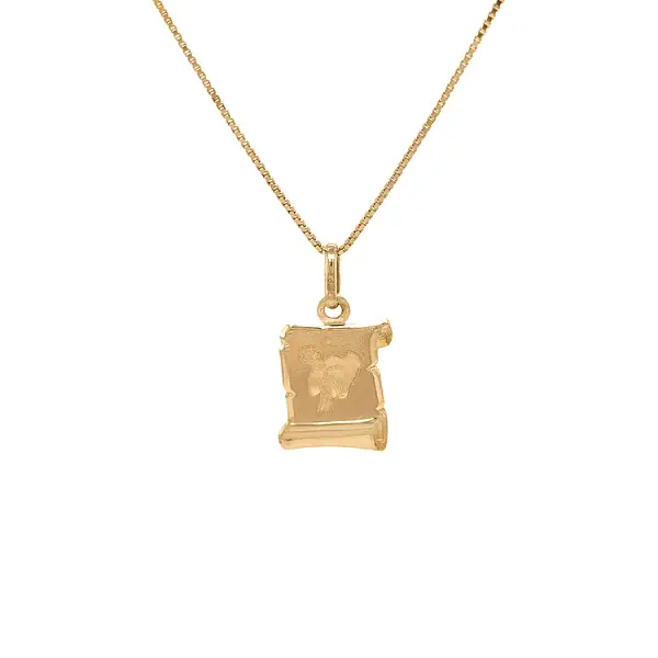 Gold-Anhänger Wassermann