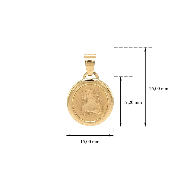 Gold-Anhänger Zeichen der Jungfrau
