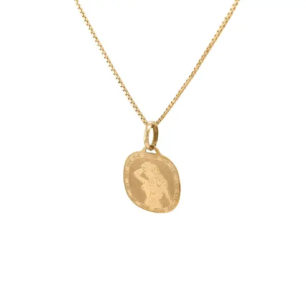 Gold-Anhänger Zeichen der Jungfrau