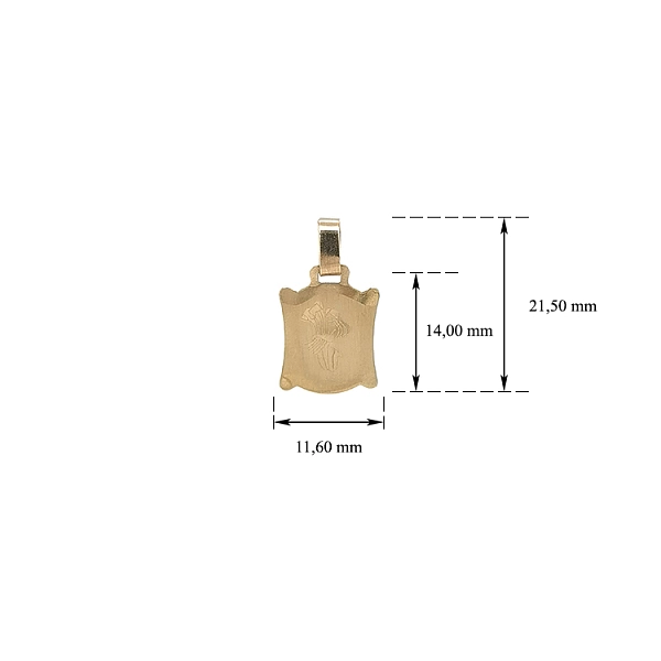 Gold-Anhänger Wassermann