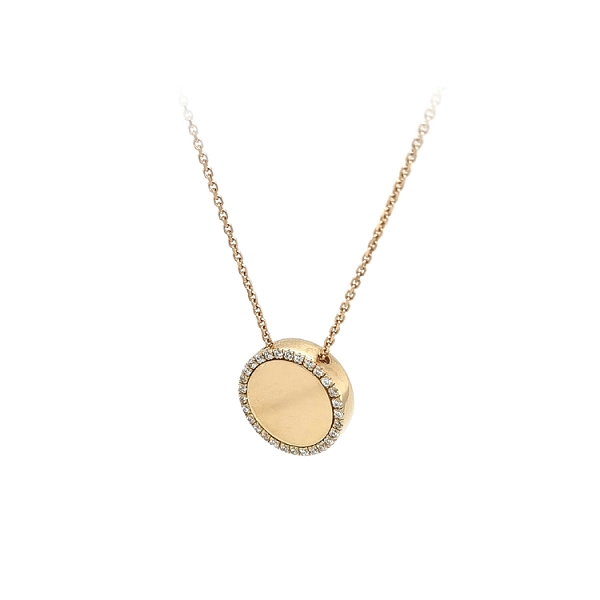 Goldhalskette mit Zirkonen